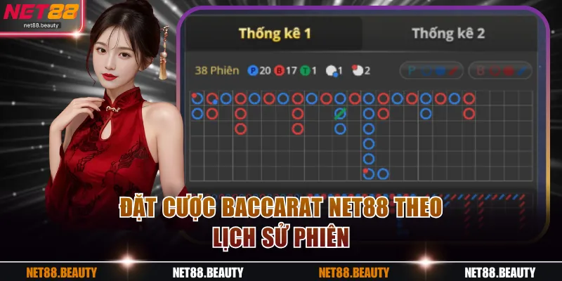 Đặt cược Baccarat NET88 theo lịch sử phiên